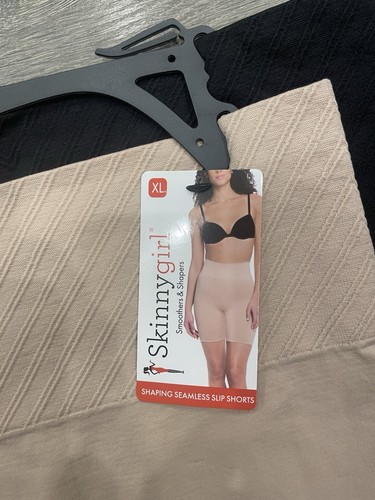 Skinny Girl 2 Pair Seamless Slip Shorts Size XL Style 7032 Tummy Thigh Slimmer - Picture 2 of 6