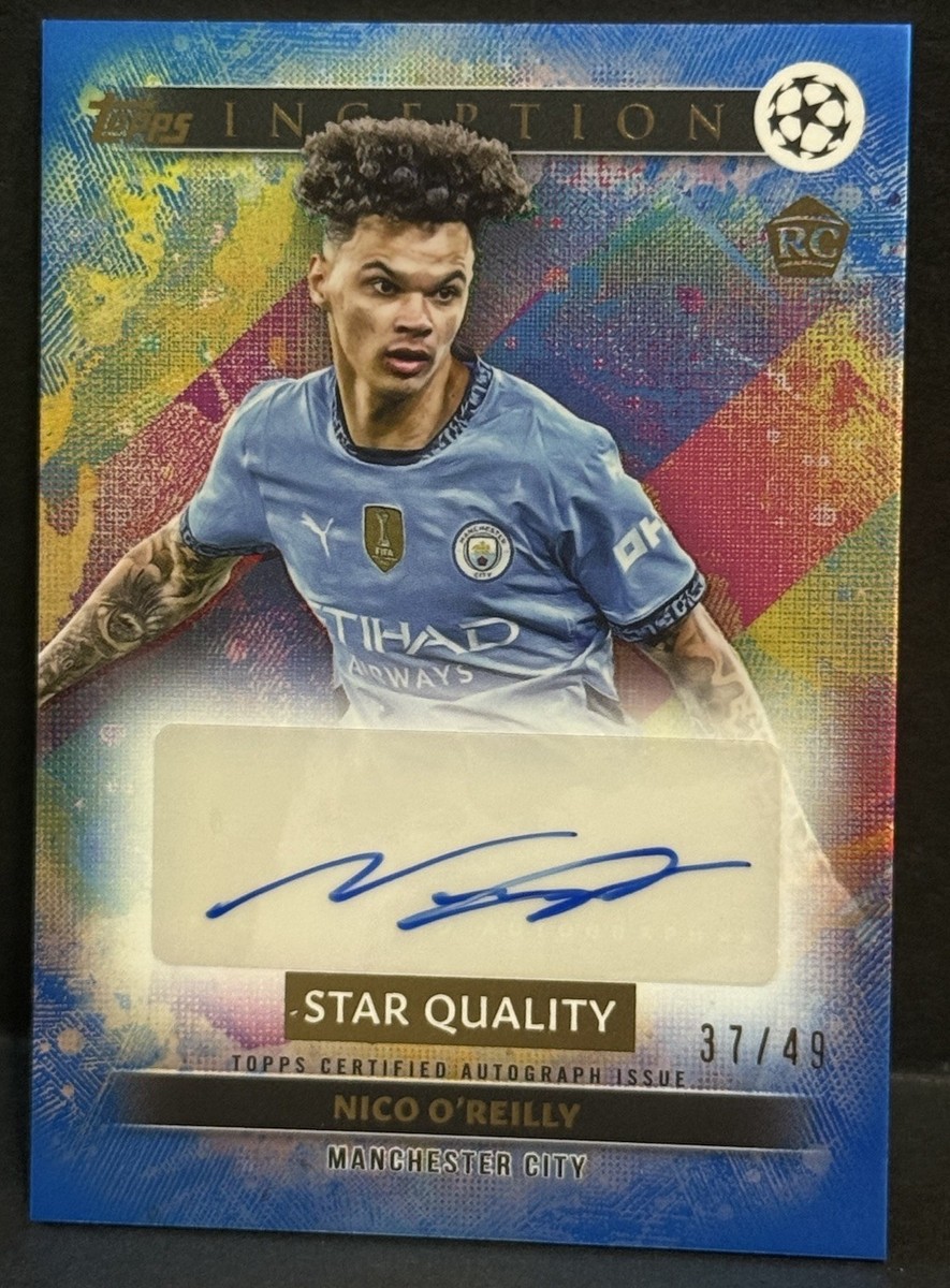 2024-25 Topps Inception UCC Manchester City RC Nico O'Reilly Auto