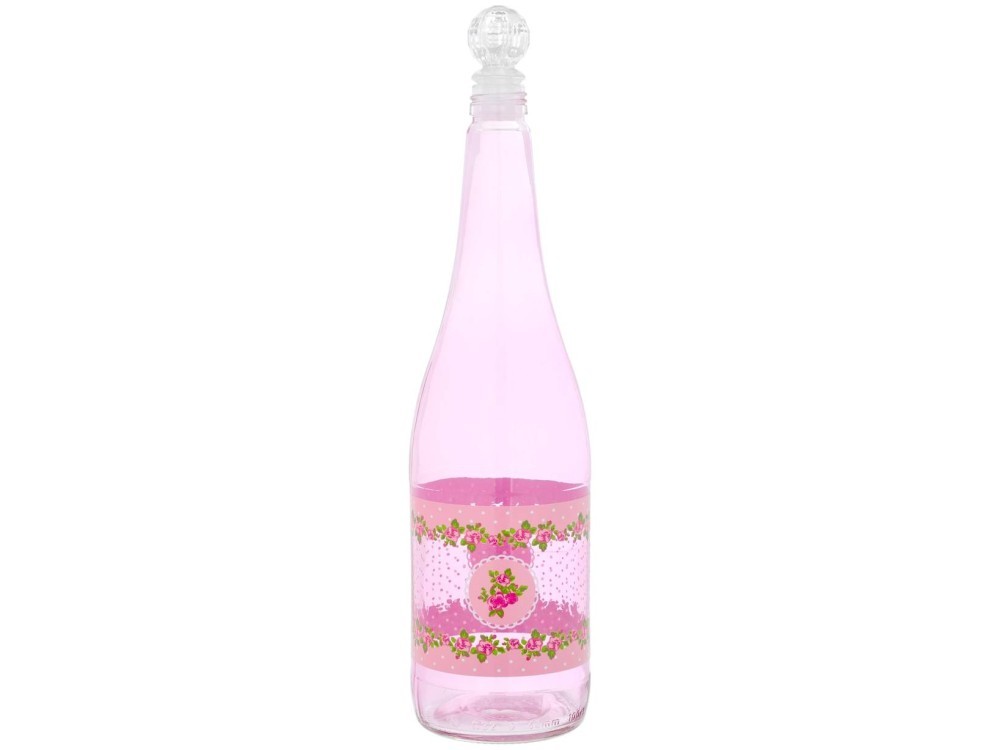 Pink Glass Bottle 1L Home