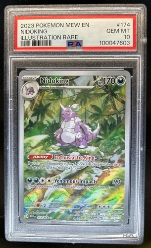 2023 Pokemon SV 151 Nidoking Illustration Rare #174/165 PSA 10 GEM MINT