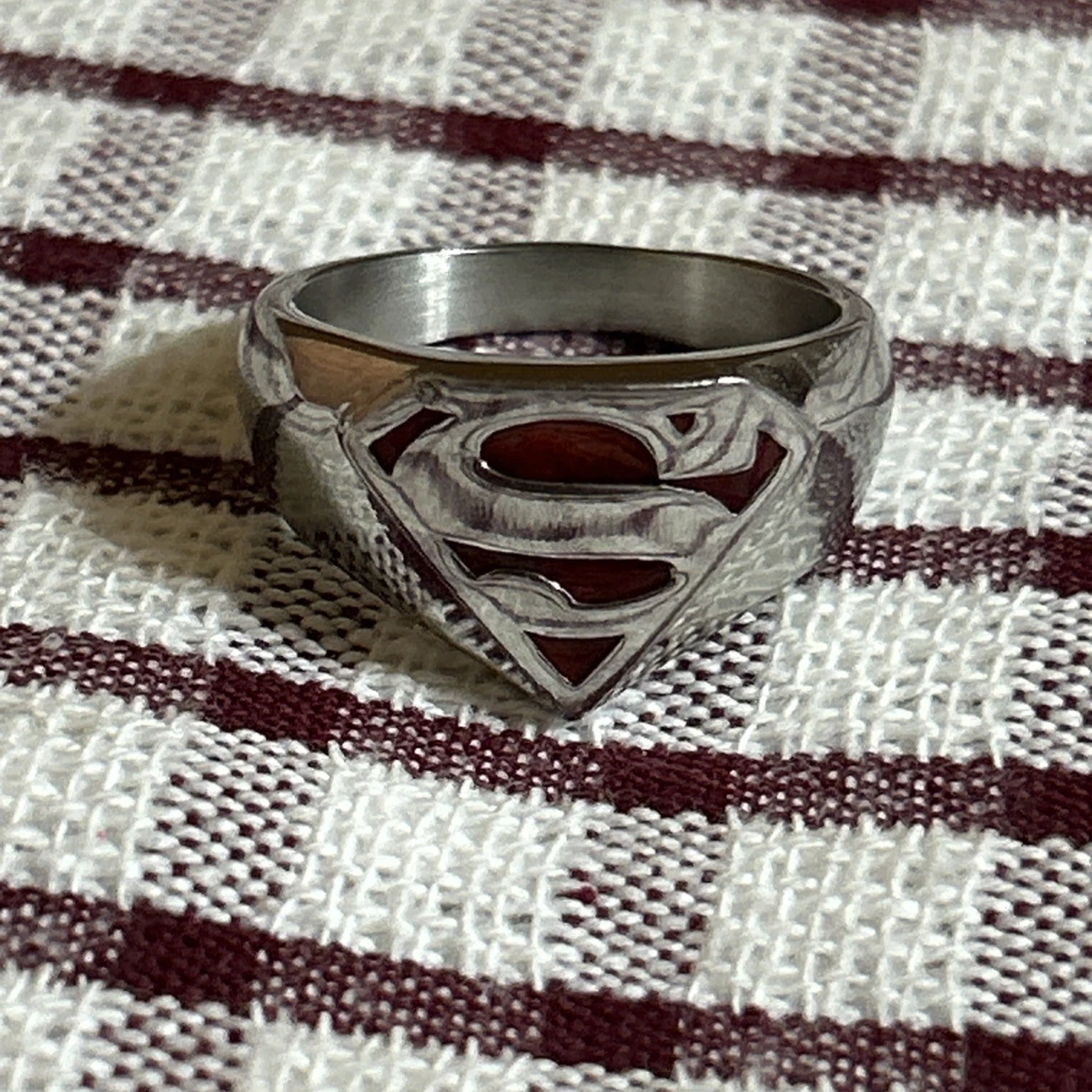 sterling silver superman ring products for sale | eBay
