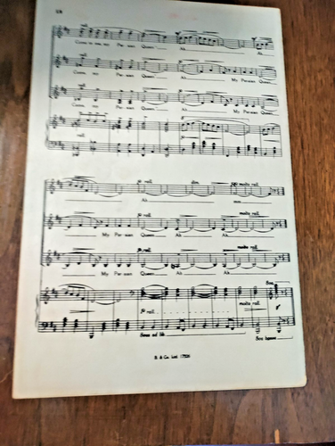 SHEET MUSIC IN A PERSIAN MARKET SSA 1925 - Picture 3 of 3