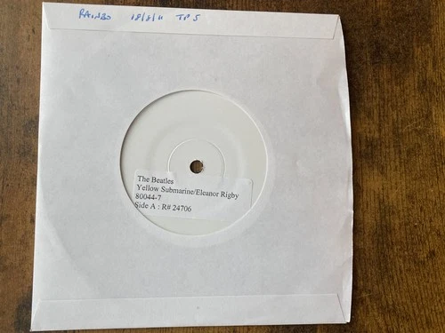 Beatles RARE 2011 7" PROMO VINYL TEST PRESSING Yellow Submarine / Eleanor Rigby