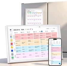 15.6 Digital Calendar, Touchscreen Smart Fami...