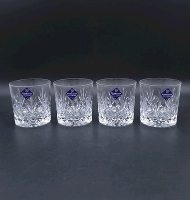 Edinburgh Crystal Duet Whisky Becher 4er Set Neu mit Etiketten