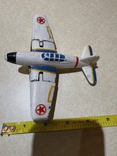 vintage cast iron toy airplane