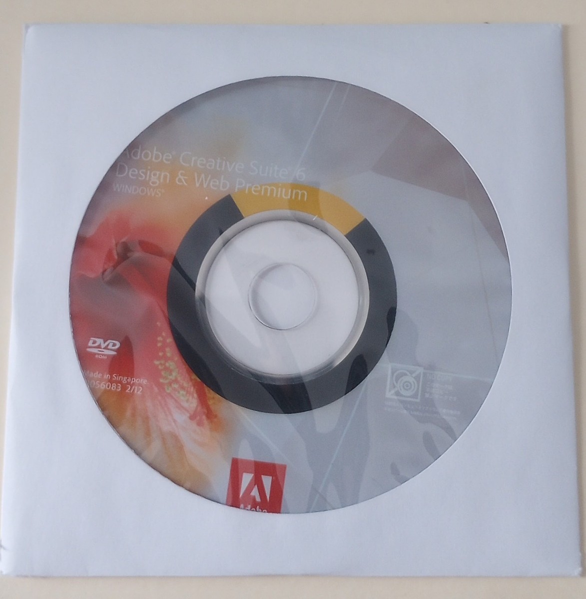 Adobe CS6 Design Web Premium Box, Disc - Full License Number