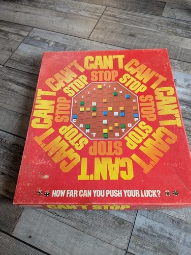 Vintage 1980 Can’t Stop Board Game No 122 Parker Brothers 100% COMPLETE xtra pcs