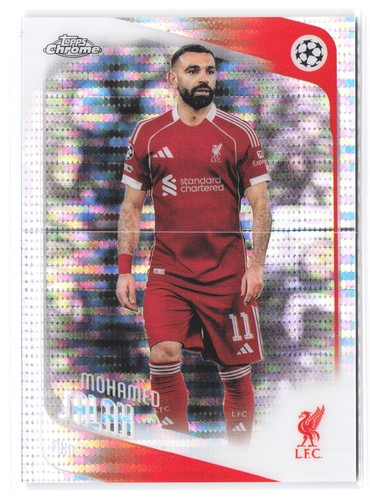 2025-26 Topps Chrome UEFA Club Competitions #136 Mohamed Salah Pulsar Refractor