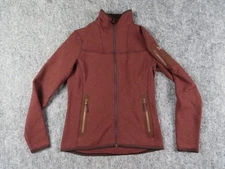 Arcteryx Delta LT Jacket Womens Small Maroon Red Full Zip Fleece Outdoor Hiking