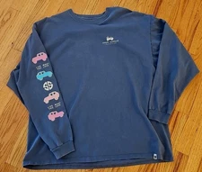 Simply Southern Shirt Women’s 2XL Blue Live What You Love Long Sleeve Ladies