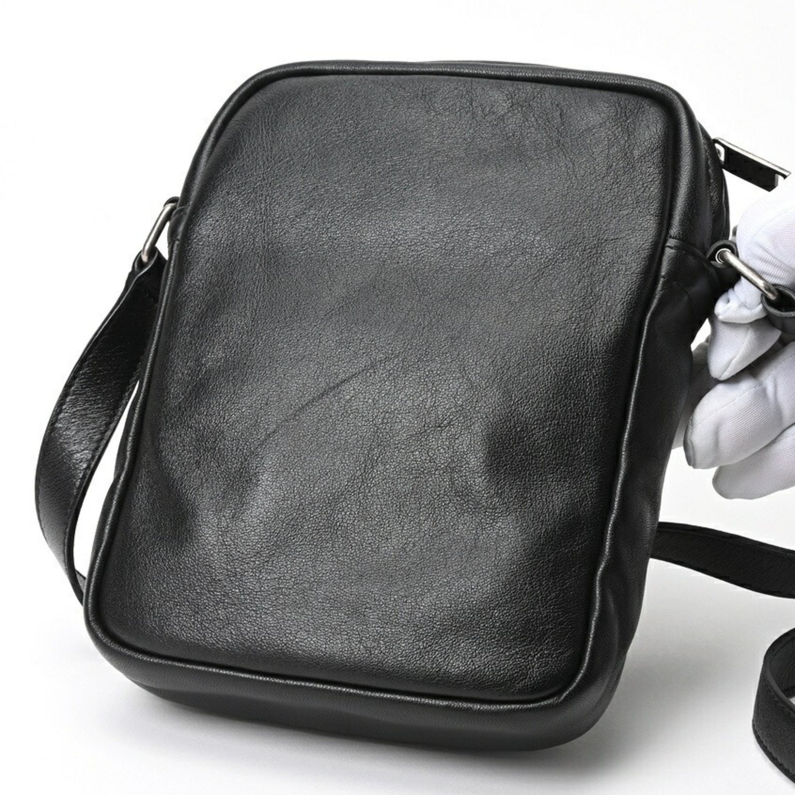 Borsa a tracolla Saint Laurent Sid tracolla 581700 pelle nera E 157142 GZl16gjx