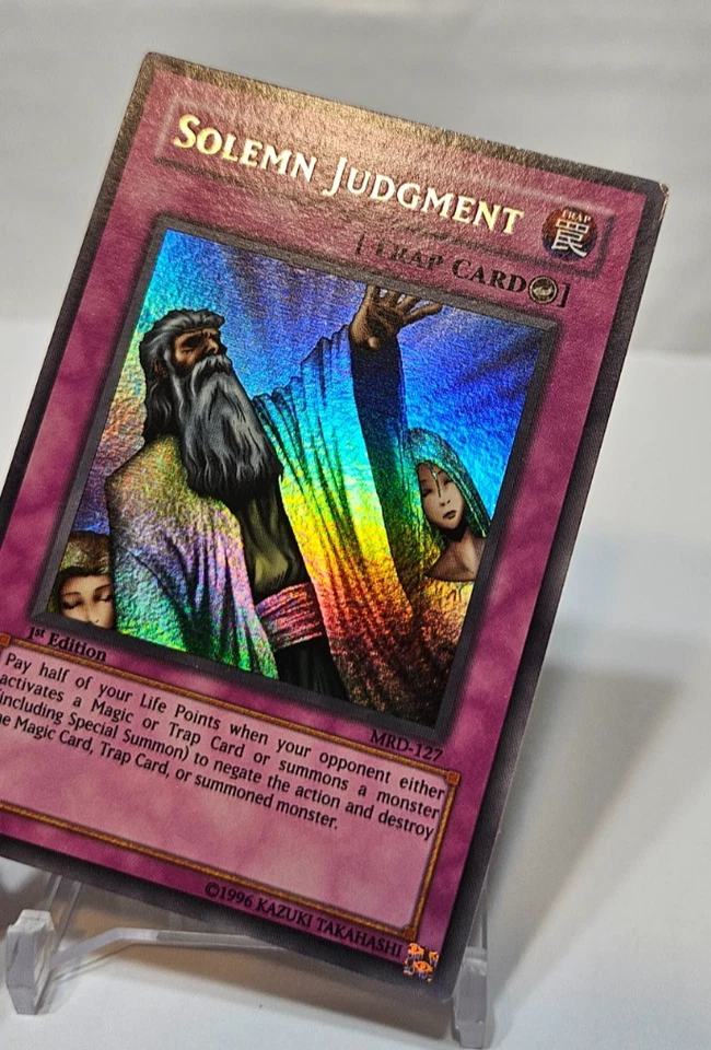 Solemn Judgment MRD-127 Ultra Rare 1st Edition Yugioh 7979 - Image 4 of 4