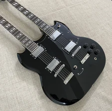 SG Double Neck Electric Guitar mahogany body chrome hardware