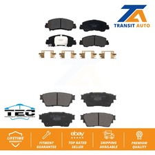 Front Rear Ceramic Brake Pads Kit For Mitsubi...