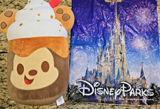 16" Disney Munchlings Mickey Mouse Iced Cookie Latte Plush Disney Theme Park Bag