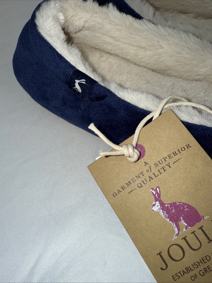 Zapatillas para mujer Joules Pombury azul marino talla Lg 9-10 nuevas con etiquetas Foto 4 de 4