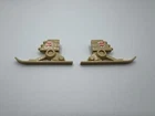 1989 Vintage G1 Transformers Pretender Crossblades R&L Ski Accessory Part