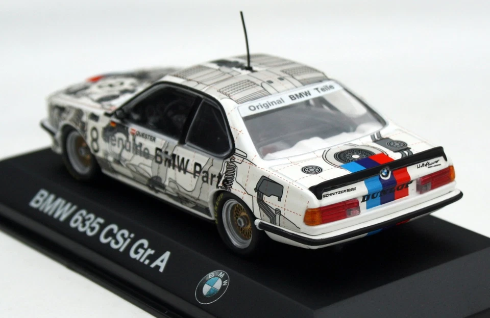 BMW 635 CSI talla A Etc 1984 Schnitzer #8 H J. Piece/Quester, MINICHAMPS M.1: 43 Foto 3 de 4