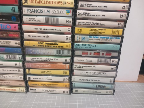 112x Job Lot Bundle Music Classical, Swing, Jazz Cassette Tapes 50s 60s 70s - Picture 8 of 9