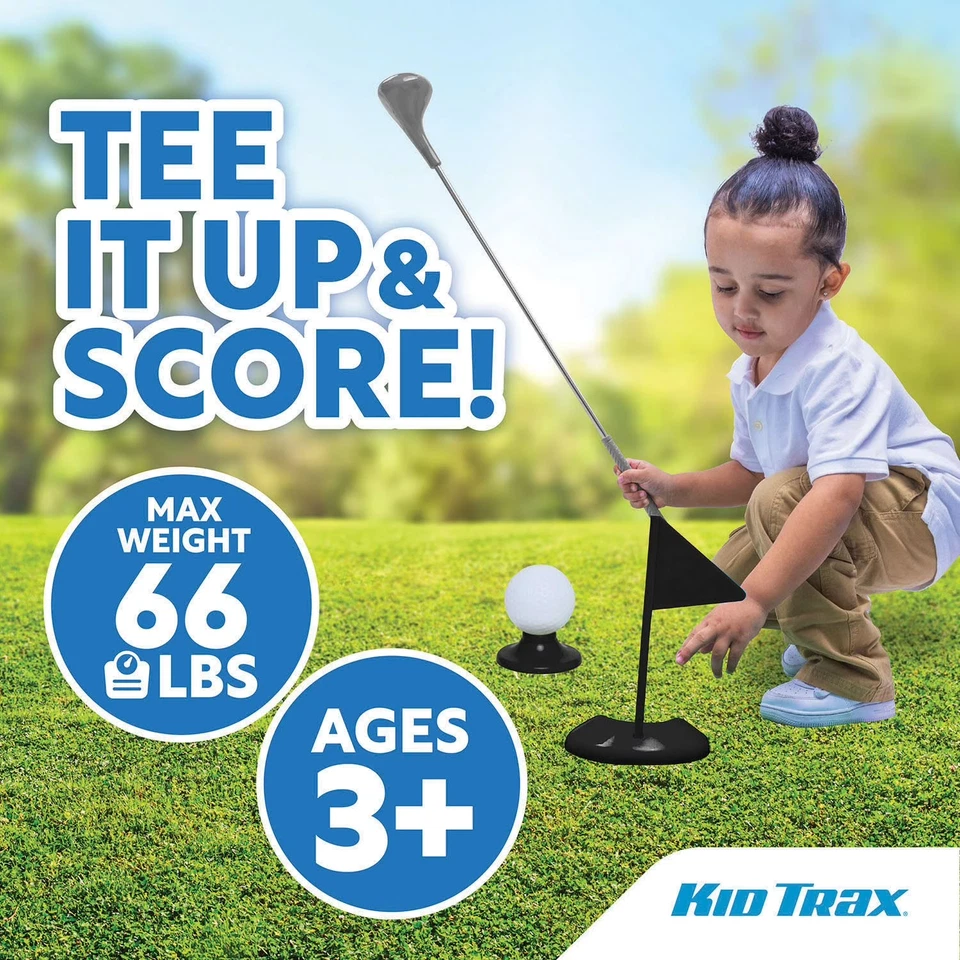 Kid Trax 12V 高尔夫球车骑行带高尔夫配件 — 第 3/4 张图片