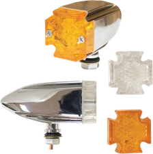 EMGO LED Maltese Deco Lights - Amber and Clear Lens 61-99150