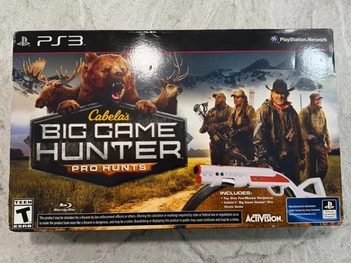 New Cabela's Big Game Hunter Pro Hunts w/Gun Playstation 3 Sealed! Rare!