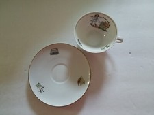 Schumann Arzberg Teacup  Saucer Set Child Size Children Motifs Design Bavaria