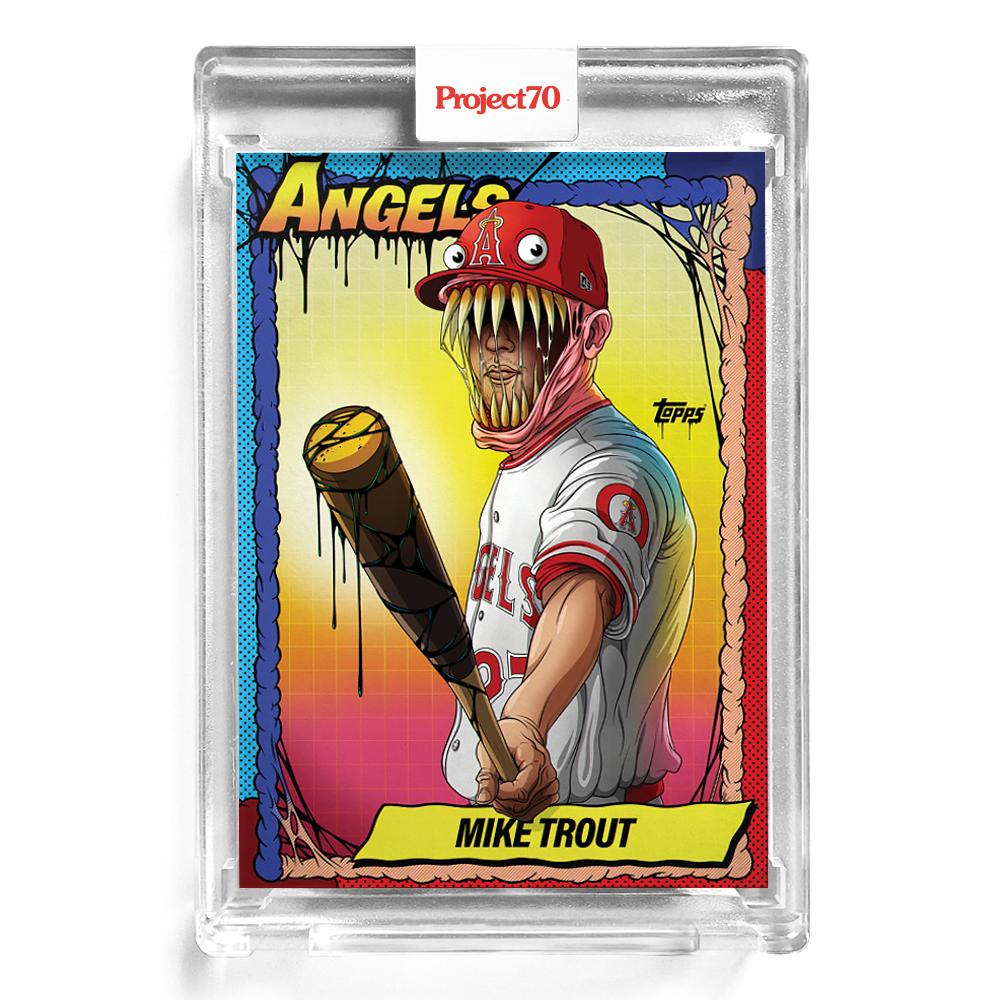 2021 Topps Project 70~1990 Mike Trout #79~ By Alex Pardee PR