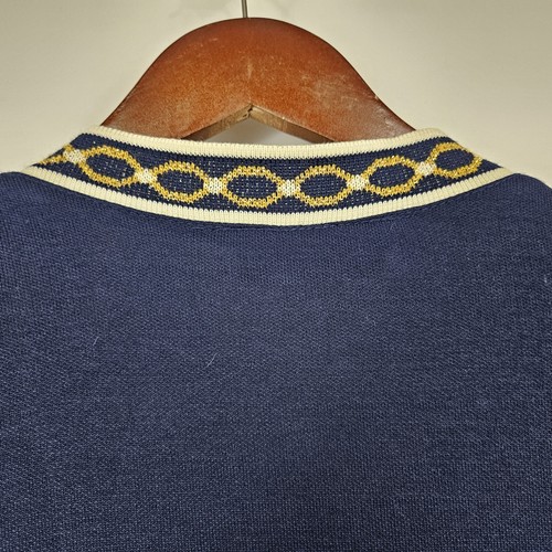 VTG Cathy Daniels Cardigan Sweater Women's Size L Navy Grandmacore V-Neck - Picture 10 of 12