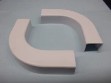 Quest/Premiere Wire Hider Raceway Right Angle, White, lot of 2, FRA-31414