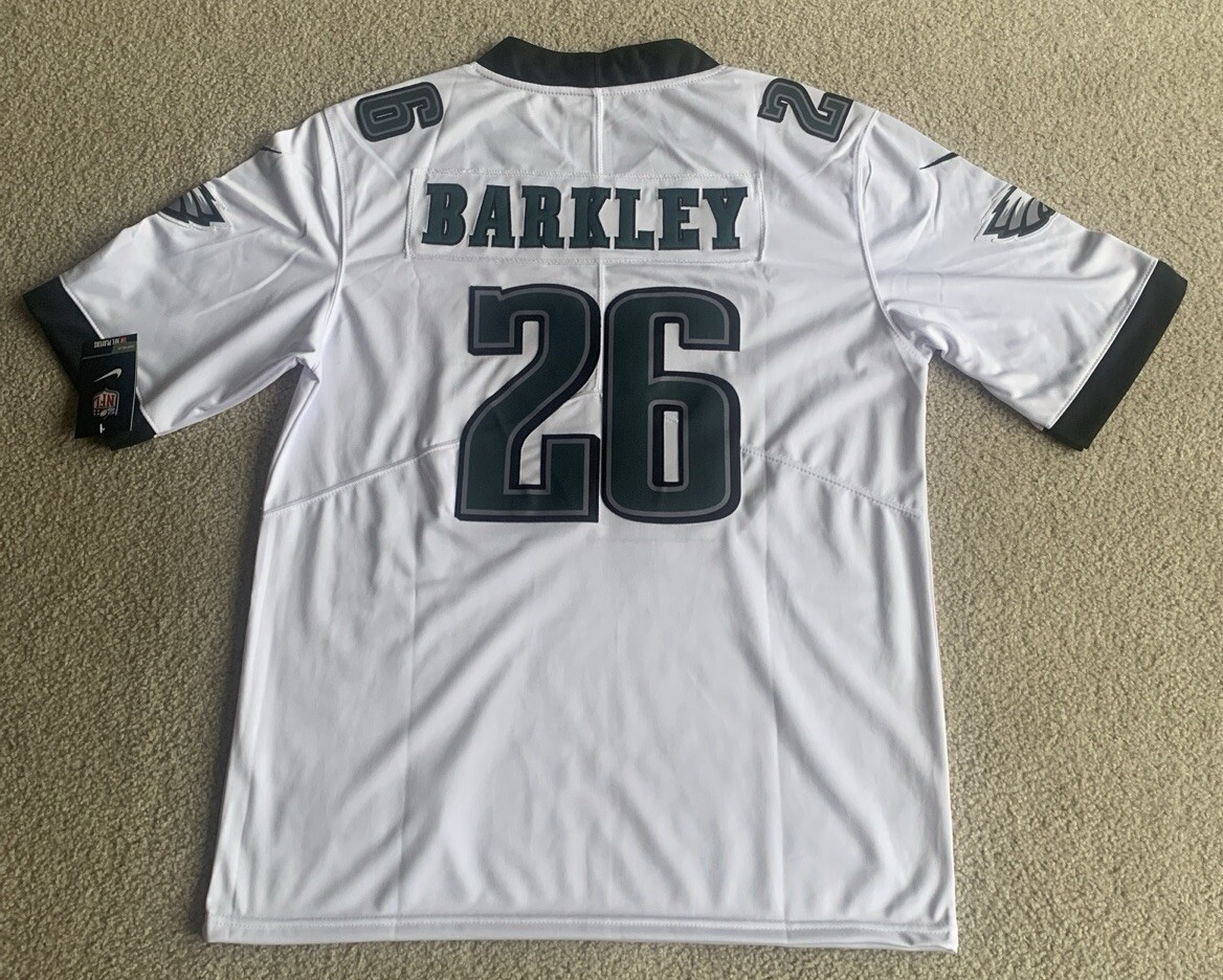 NWT Nike Philadelphia Eagles Saquon Barkley White Jersey Size XL