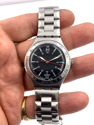 Swatch watch Irony YGS428G Men's Date 37mm Working New battery