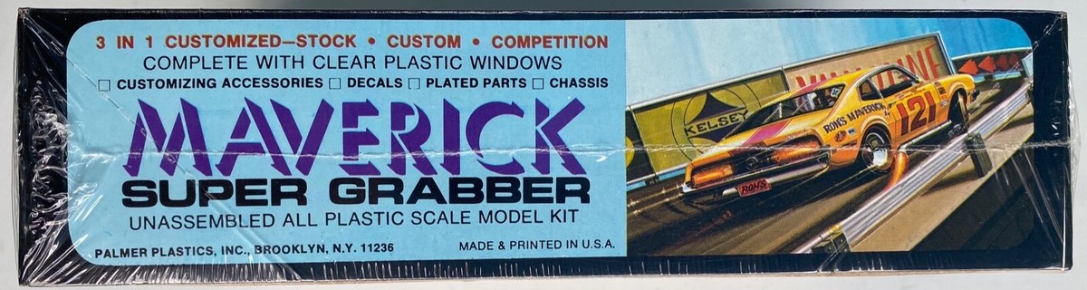 PALMER CIB 1973 FORD MAVERICK SUPER GRABBER REPLICA MODEL KIT