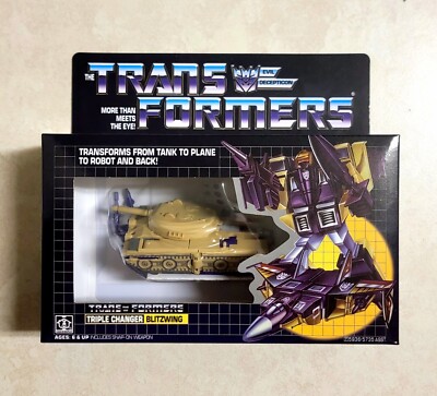 TRANSFORMERS G1 BLITZWING MISB US SELLER RARE! DECEPTICON TANK JET TOY  ROBOT