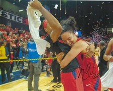 KRISTI TOLIVER Signed 8.5 x 11 Photo Signed REPRINT Basketball WNBA Wizards
