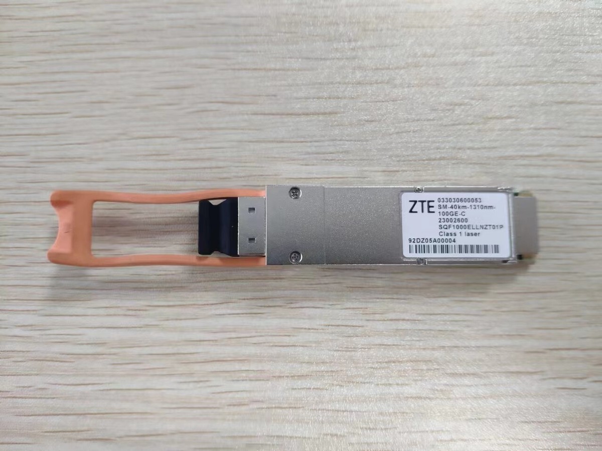 ZTE 033030600053 QSFP28 100G 40KM ER4 1310nm fiber optics