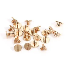 10sets 5/6.5/8mm Solid Brass Button Stud Fasteners Kit Button Snaps for Leath...