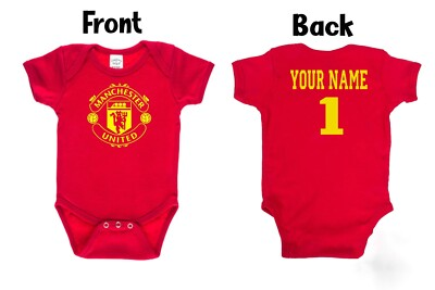 #ad Manchester United F.C. Homemade baby bodysuit $20.00