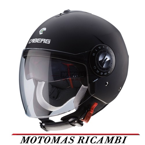 CASCO CABERG RIVIERA V3 NERO OPACO MATT BLACK JET DOPPIA VISIERA TAGLIA L |  eBay