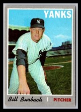 1970 Topps #167 Bill Burbach GD or Better