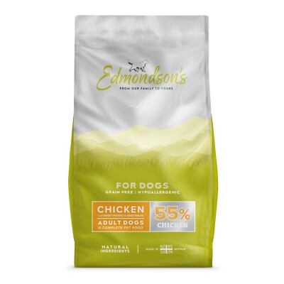 Edmondson's Grain Free Adult 55% Chicken Sweet Potato High