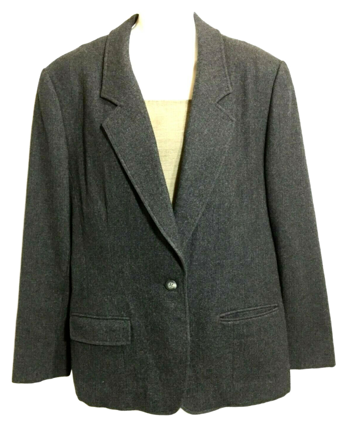 Vintage Pendleton Jacket Size 16 Classic Gray Woo… - image 1