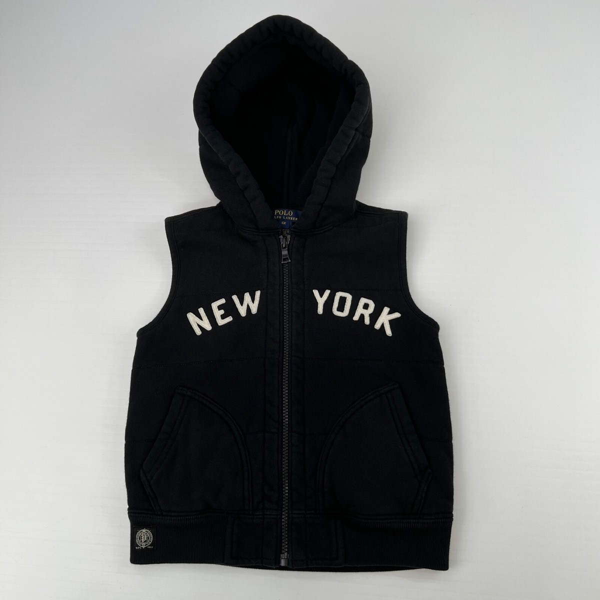Polo Ralph Lauren Vest Girls 6X New York Full Zip Pocket Polo Ralph Lauren Vest Girls 6X New York Full Zip Pocket