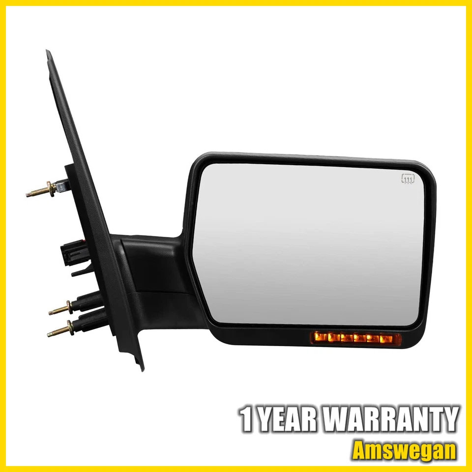 1 комплект буксировочных указателей поворота с электроприводом и подогревом зеркала подходит для Ford F150 FO1321349 2009-2011 годов выпуска - Изображение 3 из 4