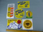 Lot of 6 stickers sticker ADAC 1986 St Wendel RALLYE sticker vintage c5