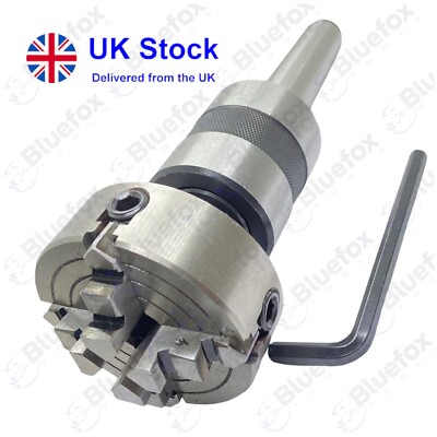 MT3 Live Tailstock Revolving Center M14 + 70mm 4 Jaw Independent