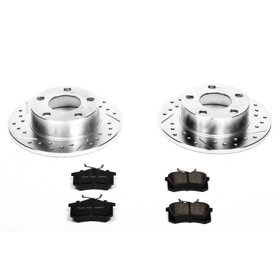 Powerstop K849 Brake Disc and Pad Kits 2-Wheel Set Rear for Audi A6 Quattro - Image 3 of 3