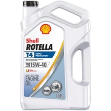 Shell Rotella T4 Triple Protection 15W-40 Diesel Motor Oil, 1 Gallon ( Express )
