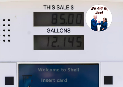 Biden Harris Gas Gauge On Empty Decal Bumper Sticker Made In The - Foto 10